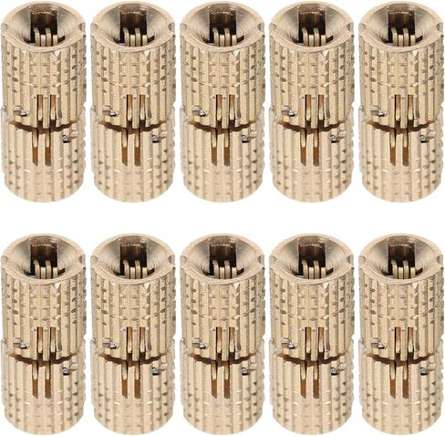 SHINEOFI 10pcs 8mm Copper Invisible Barrel Hinges for Cabinets Small Concealed Furniture Hinges 180° Opening Angle Suitable for Jewelry Boxes and Cupboard Doors in Saudi Arabia