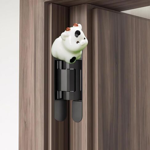 Cute Mini Creative Cow,Cattle Hinge Heads Decorative Topper Set 6PCS, Home Decoration,Magnetic Hinge Head Toppers Door Hinge in Saudi Arabia