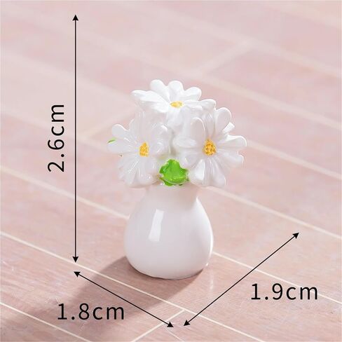 Cute Mini Creative Hydrangea, Daisy, Flower Hinge Heads Decorative Topper Set 6PCS, Home Decoration,Magnetic Hinge Head Toppers Door Hinge in Saudi Arabia