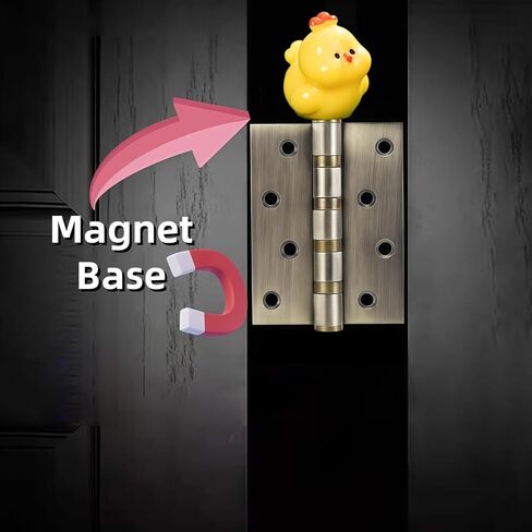 Cute Mini Creative Chick, Rooster Hinge Heads Decorative Topper Set 6PCS, Home Decoration,Magnetic Hinge Head Toppers Door Hinge in Saudi Arabia