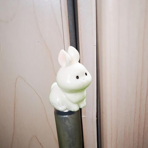 Cute Mini Creative Little White Rabbit Hinge Heads Decorative Topper Set 6PCS, Home Decoration,Magnetic Hinge Head Toppers Door Hinge in Saudi Arabia