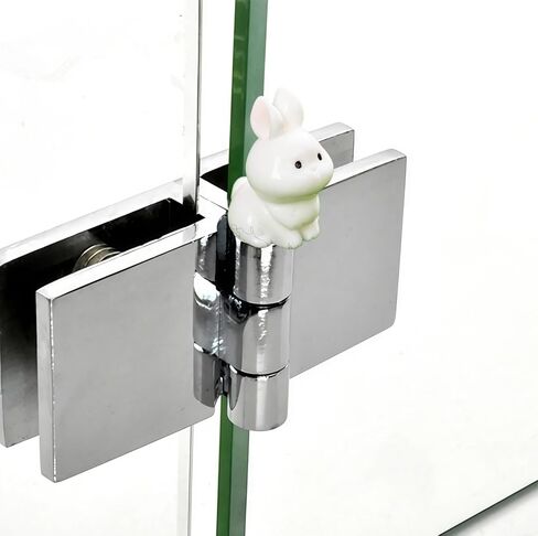 Cute Mini Creative Little White Rabbit Hinge Heads Decorative Topper Set 6PCS, Home Decoration,Magnetic Hinge Head Toppers Door Hinge in Saudi Arabia