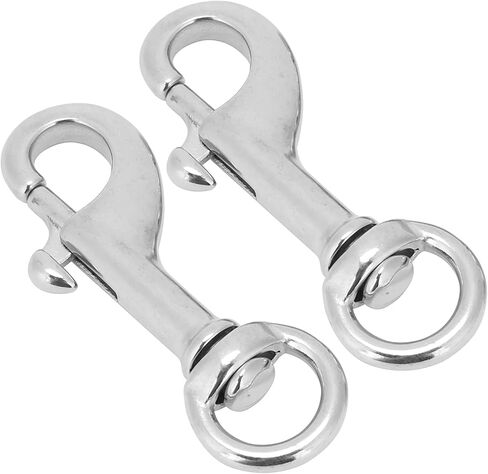 68mm Diving Snap Hook, 316 Stainless Steel Single Ended Eye Snap Hook for Leashes, Sports Equipment, and Diving Gear with Anti Rust Finish, Easy Operation in Saudi Arabia