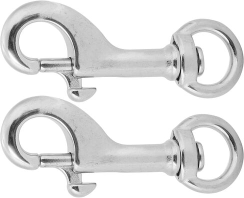 68mm Diving Snap Hook, 316 Stainless Steel Single Ended Eye Snap Hook for Leashes, Sports Equipment, and Diving Gear with Anti Rust Finish, Easy Operation in Saudi Arabia