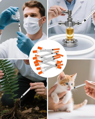 حقنة 1 مل 30 جرام 5/16 بوصة 8 مم، مستلزمات مختبر U-100، مغلفة بشكل فردي 20 عبوة in Kuwait