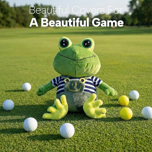 Animal Style Golf Driver Headcover, Green Frog Golf Club Head Covers for 1 Wood 460cc, 450cc fits for All Brand Gifts for Golfer in Saudi Arabia