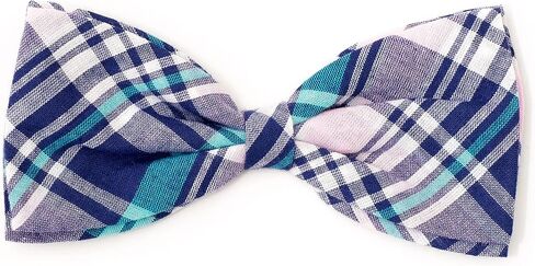 ربطة عنق منقوشة من The Worthy Dog Stewart Tartan ملحق طوق قابل للتعديل، ملحقات حفلات مريحة ومتينة للكلاب، تناسب الكلاب الصغيرة الحجم، أحمر/أبيض in Kuwait