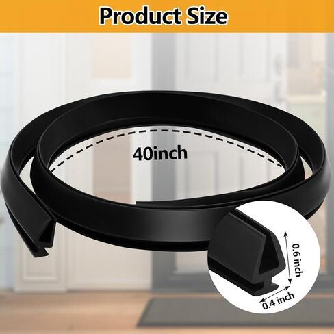 1 Pack Replacement Storm Door Sweep, Metal Vinyl Door Expander Sweep Assembly for Homeowners (Style 2) in Saudi Arabia
