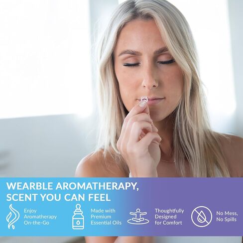 Essence Nasal Diffuser Ring | Featured Blends Essential Oils | Aromatherapy Nose Ring | Personal Scent Clip for Travel, Work & Everyday Use | Made in USA | Rest Easy Blend | 3 Pack in Kuwait