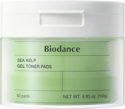 Biodance Collagen Gel Toner Pads, Pore Minimizer for Face, Improving Elasticity, Plumping Toner Pads for Sensitive Skin, Korean Skincare, Stocking Stuffers for Teen Girlsㅣ4.93 fl.oz.(140g)*60Pads in Kuwait