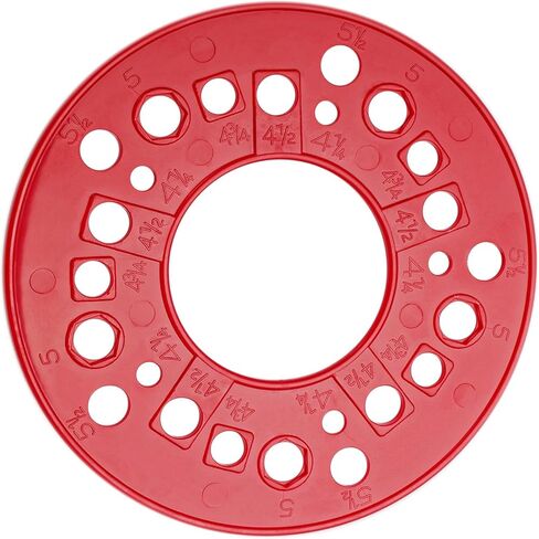 Wheel Bolt Pattern Measuring Tool, 5 Lug Bolt Pattern Template, Lug Pattern Measuring Tool, Trailer Axle Bolt Circle Template for 4, 5, 6, 8 Holes Lug Bolt Pattern Measuring 2 PCS in Saudi Arabia