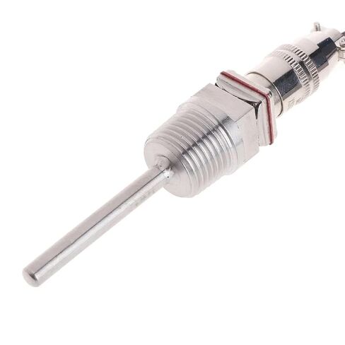 RTD PT100 Temperature Sensor Probe 5cm 1/2" NPT Thread with Detachable Connector 2M Cable 3-Wire 1Pcs in Saudi Arabia