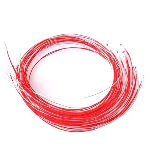 PT100 رقعة مستشعر درجة حرارة السطح رقاقة مقاومة رقيقة شفافة PTFE خط تويست 0.5-5 متر 1 قطعة (2 سلك 5 متر (أبيض)) in Kuwait