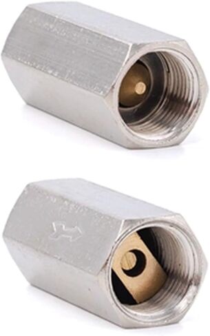 Brass 1/2" Female Thread Full Port One Way Air Check Valve CV-01/02/03/04 Gas Oil Water Pneumatic Valve(1/4",10Pcs) in Kuwait