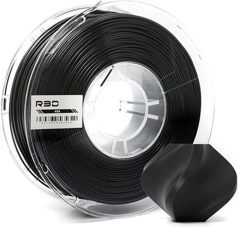 خيوط R3D ASA 1.75 مم، خيوط طابعة ثلاثية الأبعاد 1 كجم، مقاومة للحرارة والطقس، دقة الأبعاد +/- 0.02 مم، مثالية للأجزاء الوظيفية الخارجية، متوافقة مع AMS (أصفر) in Kuwait