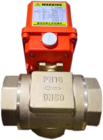 1PCS 2-inch Three-Way Valve AC220v DC12V DC24V Ball Valve Ball Valve 3 Lines 2 Control in Kuwait