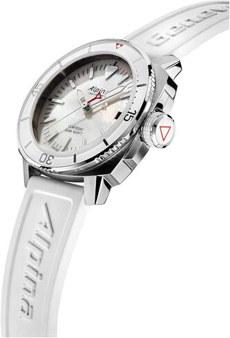 Alpina Seastrong Ladies Mother of Pearl Swiss Quartz Rubber Strap Watch in Saudi Arabia