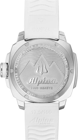 Alpina Seastrong Ladies Mother of Pearl Swiss Quartz Rubber Strap Watch in Saudi Arabia
