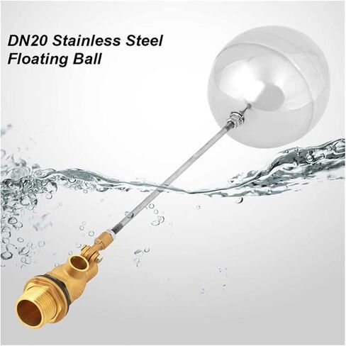 G3/4" DN20 Male Thread Water Sensor Adjustable Float Ball Valve Stainless Steel Water Floating Ball Magnetic Valve in Kuwait