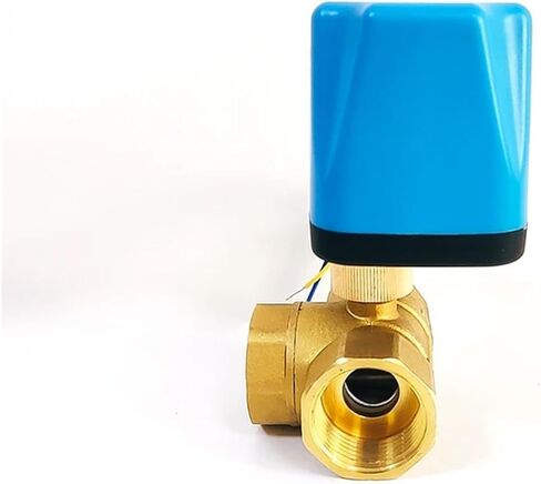 1PCS 1/2" 3/4" 1" 1-1/2" Brass Ball Valve Two-Wire Three-Way 220V 24V 12V Switch Valve Water Valve(1/2",220VAC_Normally Closed) in Kuwait