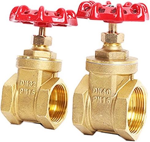 1-1/2" 2" Female Thread Brass Gate Valve DN15 DN20 DN25 DN32 DN40 DN50 with Steel Handwheel Full Port(1-1/4") in Kuwait