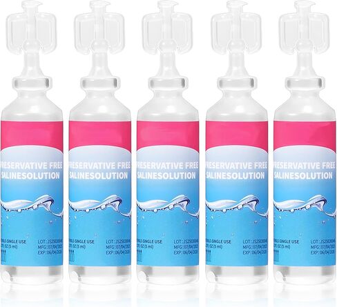 ‌50 Pack 0.9% Saline Solution - 5ml Single Use in Saudi Arabia