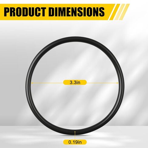 حشية LS150-G EPDM على شكل حرف O لمصفاة Y 1-1/2" و2" - متوافقة مع Banjo LS150/LS200 والموديلات G2185635、G2585292、G0480191、G0421906、G1969107、G2344115 (3 عبوات) in Kuwait