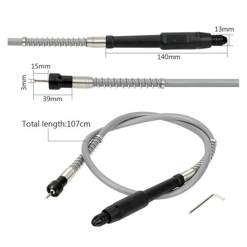 Soft Flex Shaft Grinder Flexible Shaft with 0.3-3.2mm Drill Chuck Handle in Saudi Arabia