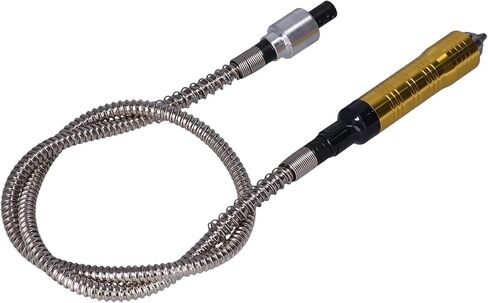 Power Drill Flexible Shaft Adapter with Chuck Handle, Easy Installation, Smooth Operation, Multipurpose for Cutting and Engraving, Stainless Steel and Aluminum Alloy, Gold/Silver/Blue/Black in Saudi Arabia