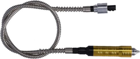 Power Drill Flexible Shaft Adapter with Chuck Handle, Easy Installation, Smooth Operation, Multipurpose for Cutting and Engraving, Stainless Steel and Aluminum Alloy, Gold/Silver/Blue/Black in Saudi Arabia