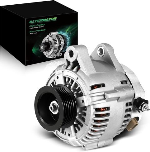 Stable Output Alternator for:-Toyota Sienna Ce Le Xle 1998 1999 2000 2001 2002 2003 3.0L V6, 12V 100Amp 6-Grooves Pulley CW, Upgraded Replacement Alternator, OE# 27060-0A040 270600A040 13806N in Saudi Arabia