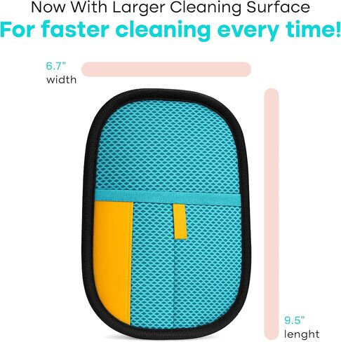 مزيل الوبر والشعر الاحترافي القابل لإعادة الاستخدام للقطط والكلاب مع حافة متعددة الأقمشة - مزيل الوبر الخاص للملابس - منظف الوبر سهل وممتع وأداة إزالة شعر الحيوانات الأليفة in Kuwait