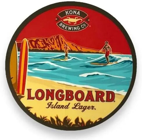 ملصق Longboard لشركة Kona Brewing - ملصق لوح التزلج - Longboard in Saudi Arabia