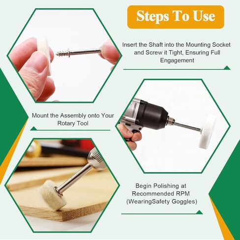 140PCS Polishing Buffing Wheel for Dremel Polishing Kit,Buffing Wheels & Polishing Bits &Sanding Bits for Rotary Tool Accessories with 1/8 Inch Shank, Sanding Kit for Metal, Brass, Wood, Watch,Jewelry in Kuwait