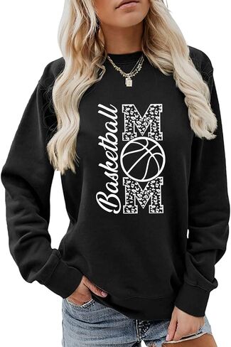 YourTops Women Basketball Mom Sweatshirt Game Day Sweatshirt Basketball Shirt in Saudi Arabia