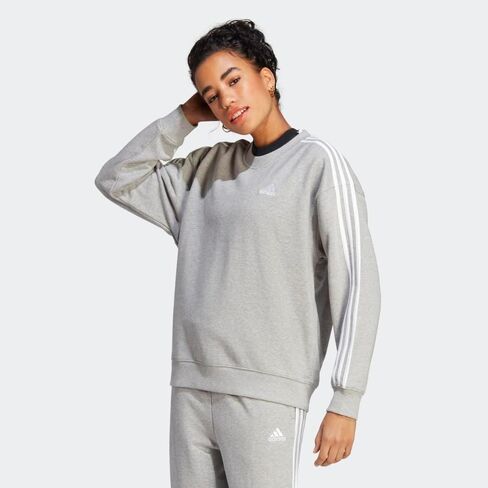 adidas womens Essentials 3-stripes French Terry Sweatshirt in Saudi Arabia