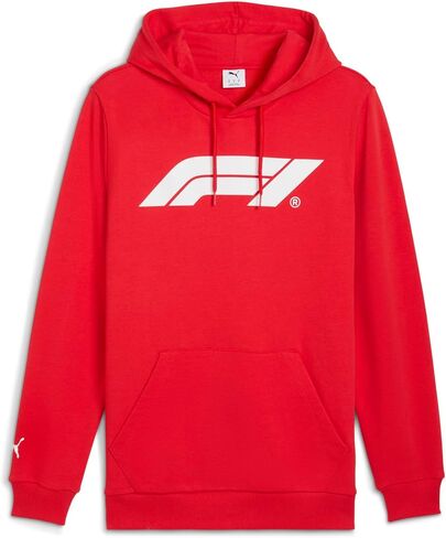 PUMA Men's Formula 1 Essentials Logo Hoodie, Pop Red SS24, X-Largearge F1 Ess Logo Hoodie in Saudi Arabia