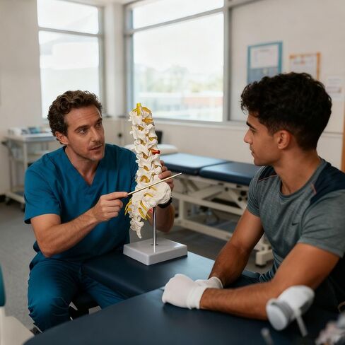 Human Lumbar Spine Model with 5 Vertebrae, 1:1 Life Size Lumbar Spine Anatomical Model with Nerves and Sacrum for Medical Teaching or Physiology Science Study in Saudi Arabia