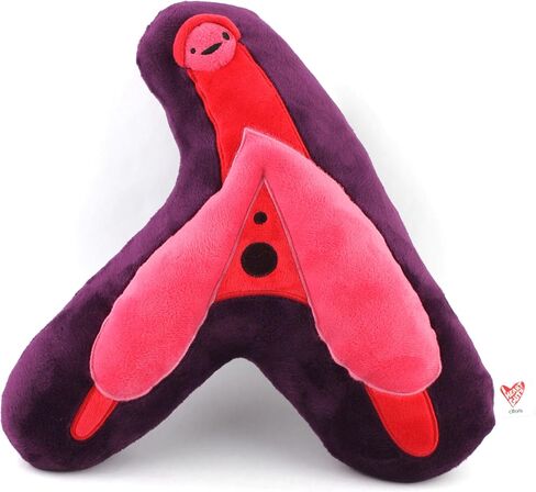 I Heart Guts 3D Clitoris 3D Model Plushie - Funny Health Class Anatomy Pillow Gynecology Pelvic Floor Educational Anatomical Toy in Saudi Arabia
