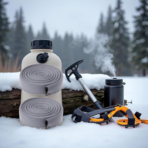 قطعتان من غطاء أنبوب المثانة المائية باللون الرمادي، غطاء خرطوم عازل للمثانة المائية، ملحقات غطاء خرطوم حراري للجري وركوب الدراجات in Kuwait