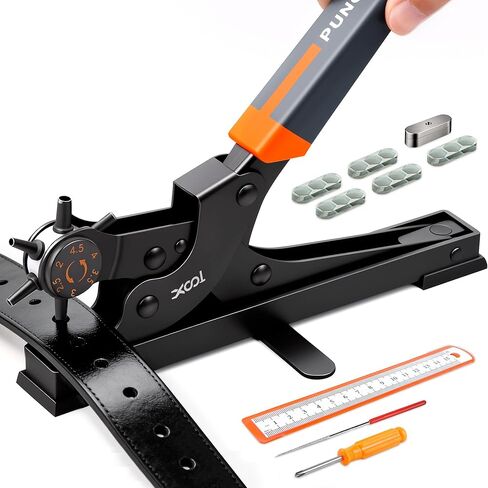 XOOL Grommet Tool Kit, 200PCS 3/8 inch 10mm Grommets, Leathercraft Punching Tool, for Canvas, Fabric, Tarps, and DIY Craft Projects in Kuwait