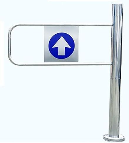 Stainless Steel Automatic Rebound Swing Gate, 1-Way Safety Door for Supermarket Entrance, 90° Manual Open Pedestrian Gate, Durable Exit Device, Right-W60xH100cm/23.6x39.3in in Saudi Arabia