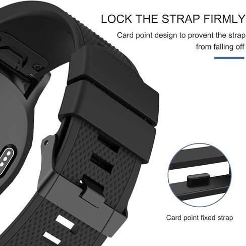 8 عبوات من حلقات التثبيت لأساور ساعات Garmin Fenix ​​8/7/6/5، حلقة حافظة بديلة من السيليكون/حامل/مثبت in Saudi Arabia