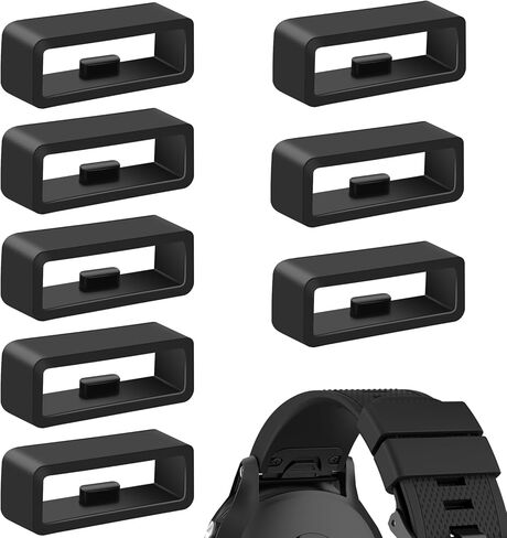8 عبوات من حلقات التثبيت لأساور ساعات Garmin Fenix ​​8/7/6/5، حلقة حافظة بديلة من السيليكون/حامل/مثبت in Saudi Arabia