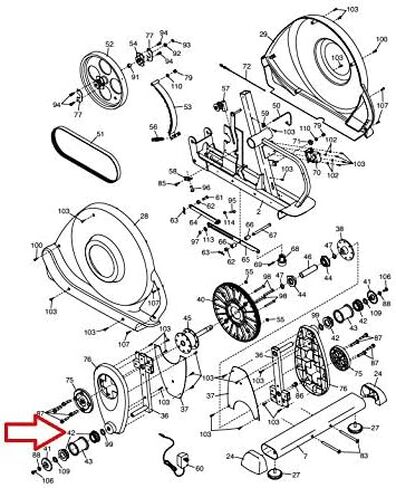 Crank Bushing 228454 Works with Nordic-Track Pro-Form Image Elliptical in Kuwait
