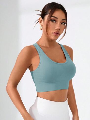 Women Sports Bra Set Racerback Two Piece Wireless Front Closure Yoga Running Cross Back Non Slip Lightweight Bra in Saudi Arabia