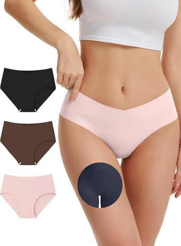 Camel Toe Underwear for Women Seamless Underwear No Show Camel Toe Concealer Invisible Workout Gym Yoga Panties in Kuwait