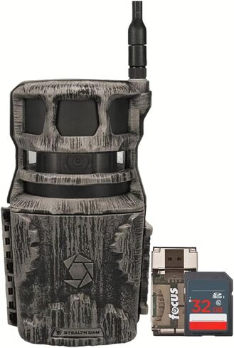 مجموعة كاميرا Stealth Cam Revolver Pro بزاوية 360 درجة بدقة 40 ميجابكسل مع بطاقة ذاكرة وقارئ بطاقات سعة 32 جيجابايت (3 عناصر) in Saudi Arabia