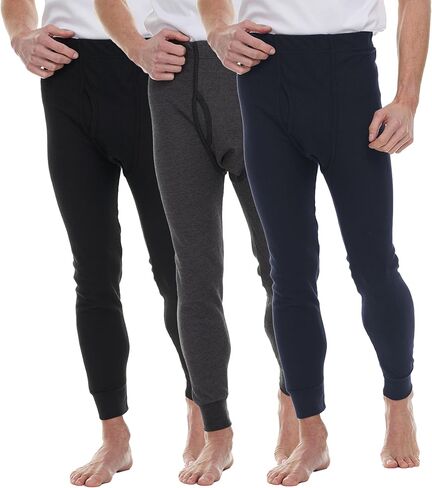 BILLIONHATS Thermal Pants for Men, Long Johns Mens Underwear Bulk Wholesale, Cotton, Solid Colors, Shelter Donations in Saudi Arabia