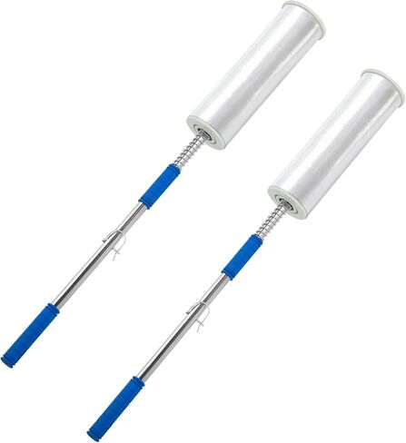 Heavy Duty Stretch Film Dispenser Pole Holder, 48 Inch Extra Long Handle for Pallet Wrapping, Fits 12" to 24" Rolls with 2" to 3" Core, Industrial Grade Stretch Wrap Dispenser (Membrane Not Included) in Kuwait